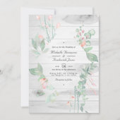 Invitation Mariage de jardin champêtre aux teintes pastel (Devant)