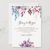 Invitation Mariage de jardin d'aquarelle (Devant)