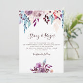 Invitation Mariage de jardin d'aquarelle (Debout devant)