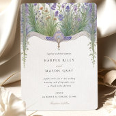 Invitation Mariage de jardin de plantes délicates