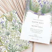 Invitation Mariage de jardin de plantes délicates