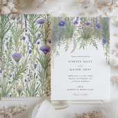 Invitation Mariage de jardin de plantes délicates