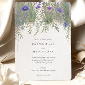Invitation Mariage de jardin de plantes délicates
