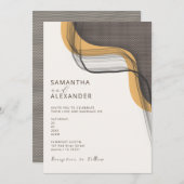 Invitation Mariage de Jardin Décontracté Boho Retro (Devant / Derrière)