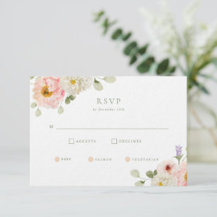 Invitation Mariage de jardin d'été doux RSVP