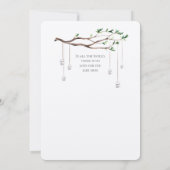 Invitation Mariage de jardin doux (Dos)