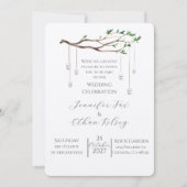 Invitation Mariage de jardin doux (Devant)