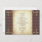 Invitation Mariage de jardin Lindsay Weathered Scottish Tarta (Devant)