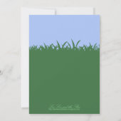 Invitation Mariage de jardin, mariage 5x7 (Dos)
