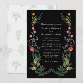Invitation Mariage de jardin secret (Devant / Derrière)