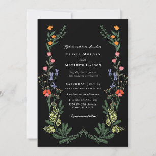 Invitation Mariage de jardin secret