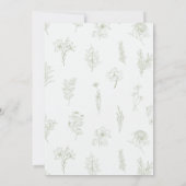 Invitation Mariage de jardin secret (Dos)