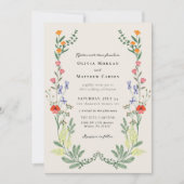 Invitation Mariage de jardin secret (Devant)