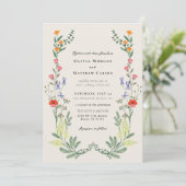 Invitation Mariage de jardin secret (Debout devant)