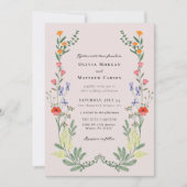 Invitation Mariage de jardin secret (Devant)