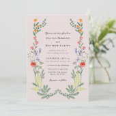 Invitation Mariage de jardin secret (Debout devant)