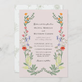 Invitation Mariage de jardin secret (Devant / Derrière)