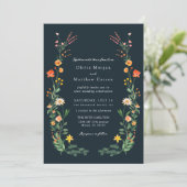 Invitation Mariage de jardin vintage inspiré (Debout devant)