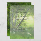 Invitation Mariage de jonquilles de printemps (Devant / Derrière)