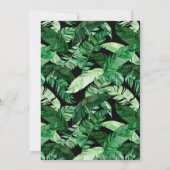 Invitation Mariage de jungle géométrique (Dos)