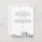 Invitation Mariage de Kansas | Détails de l'invité 2 côtés (Dos)
