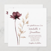 Invitation Mariage de la Bible chrétienne de Bourgogne modern (Devant / Derrière)