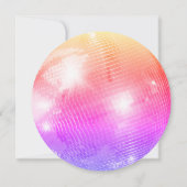 Invitation Mariage de la boule de la salle de spectacle rose  (Dos)