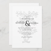 Invitation Mariage de la branche Arbre Fruit (Devant / Derrière)