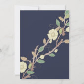 Invitation Mariage de la branche Gold de l'arbre automnal per (Dos)