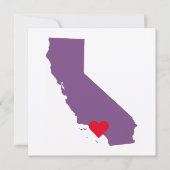 Invitation Mariage de la Californie pourpre (Devant)