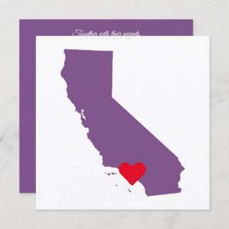 Invitation Mariage de la Californie pourpre