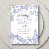Invitation Mariage de la Chinoiserie Blue Delft