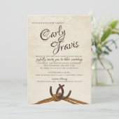 Invitation Mariage de la corde et des chaussures de cheval (Debout devant)