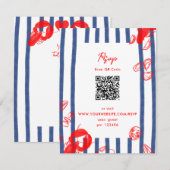 Invitation Mariage de la côte Est du Maine Lobster Oysters (Devant / Derrière)