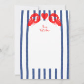 Invitation Mariage de la côte Est du Maine Lobster Oysters (Dos)