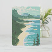 Invitation Mariage de la côte ouest (Debout devant)