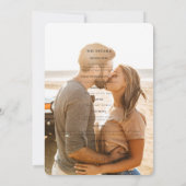 Invitation Mariage de la côte ouest (Dos)