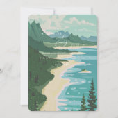 Invitation Mariage de la côte ouest (Devant)