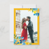 Invitation mariage de la date de modification de l'aquarelle (Dos)