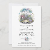 Invitation Mariage de la fée de bois enchanté (Devant)