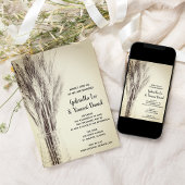 Invitation Mariage de la ferme à bouteille de lait d'orge séc