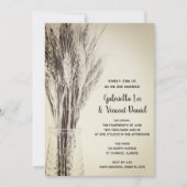 Invitation Mariage de la ferme à bouteille de lait d'orge séc (Devant)