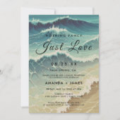 Invitation Mariage de la fête de la destination du Beach Elop (Devant)