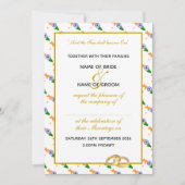 Invitation MARIAGE de la fête de l'or chrétien de l'INDE (Devant)