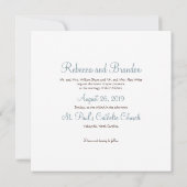 Invitation Mariage de la fête de trois étoiles de mer (Dos)