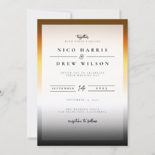 Invitation Mariage de la fierté de l'ours élégant