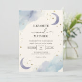 Invitation Mariage de la fleur de rêve céleste (Debout devant)