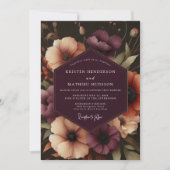 Invitation Mariage de la floraison de l'amarante pourpre (Devant)