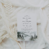 Invitation Mariage de la forêt de Misty Mountain