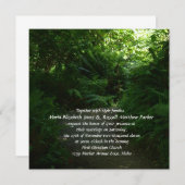Invitation Mariage de la forêt pluviale (Devant / Derrière)